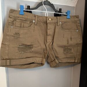 Lucky Brand Tan Denim Shorts size 8/29